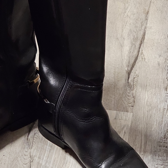 Authentic Tory Burch Kneel High Black Leather Riding Boots - Picture 16 of 16